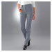 Blancheporte Rovné nohavice s vysokým sťahujúcim pásom sivá
