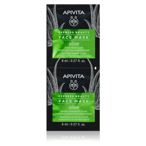 Apivita Express Beauty Moisturizing Face mask Aloe osviežujúca hydratačná maska na tvár