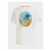 Adidas Tričko Graphic Print T-Shirt IB8616 Biela Loose Fit