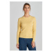 SVETER GANT STRETCH COTTON CABLE C-NECK DUSTY YELLOW