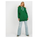 Women's long sweatshirt - green