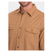Hnedá pánska košeľa Ombre Clothing