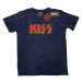Kiss tričko Classic Logo Modrá