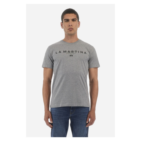 Tričko La Martina Man T-Shirt S/S Jersey Šedá