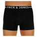 3PACK pánske boxerky Jack and Jones čierne (12171944)