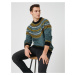 Koton Crew Neck Sweater with Ethnic Detail