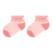 Puma Súprava 2 párov vysokých detských ponožiek Baby Wording Sock 2P 935479 Ružová