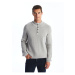 LC Waikiki Men's Buttoned High Neck Long Sleeve Knitwear Sweater