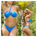 Sexy Koucla 2Piece Bikini Set Neckholder with Twist blue