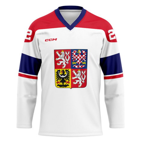 Hokejové reprezentácie hokejový dres Czech Republic embroidered white CCM