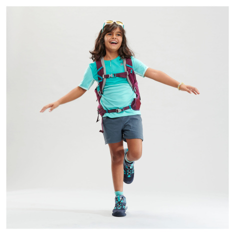 Detské turistické šortky MH500 7-15 rokov tmavosivé QUECHUA