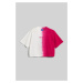 Tričko Karl Lagerfeld Jeans Klj Reg Crop Sslv Ombre Tee Fuchsia Ombre