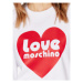 LOVE MOSCHINO Mikina W630657E 2246 Biela Relaxed Fit