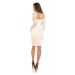 Sexy KouCla sheeth dress with lace & sexy back white 14