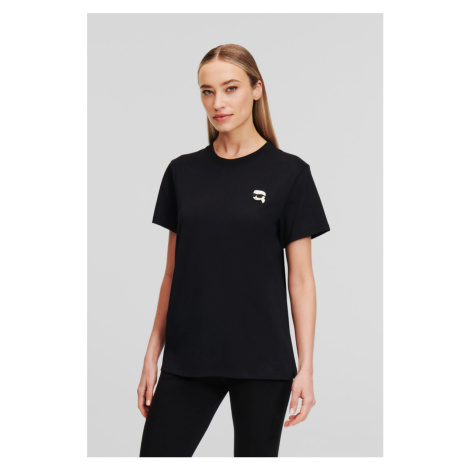 Tričko Karl Lagerfeld Ikonik 2.0 Patch T-Shirt Black