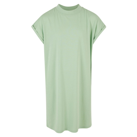 Turtle Extended Shoulder dress for girls - green