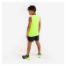 Detské bežecké priedušné šortky Dry+ 900 čierne s fluorescenčnou žltou