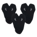 Ponožky Voxx Barefoot sneaker čierna, 3 páry