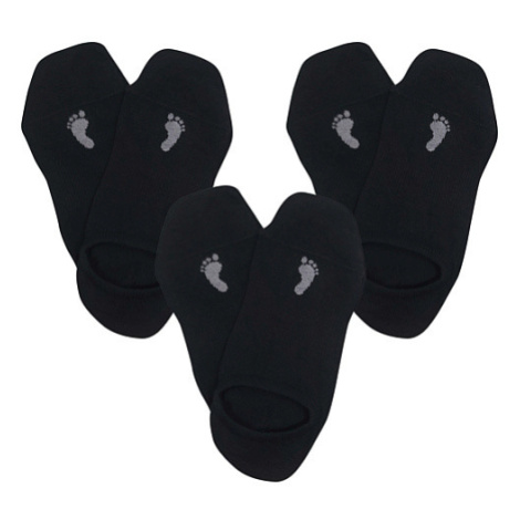 Ponožky Voxx Barefoot sneaker čierna, 3 páry