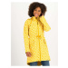 Žltý dámsky vzorovaný softshellový kabát Blutsgeschwister