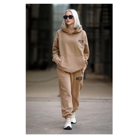 Madmext Women's Mink Hooded Tracksuit
