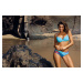 Yasmine Bright Cyan M-493 Blue Swimsuit