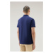 Polokošeľa Woolrich Ice Cotton Polo Maritime Blue