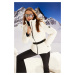 Trendyol Ecru Winter Essentials/Ski Collection Nepremokavá páperová bunda s kapucňou