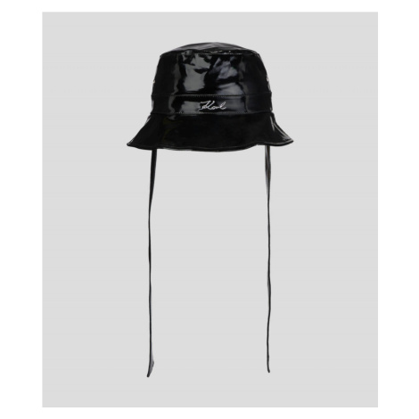 Klobúk Karl Lagerfeld K/Signature Wtrprf Bucket Hat Čierna