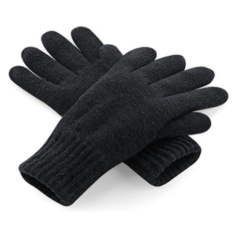 Beechfield Zimné pletené rukavice B495 Black