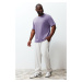 Trendyol Lilac Plus Size Comfortable Regular/Normal Cut Basic T-Shirt