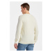 SVETER GANT COTTON TEXTURE C-NECK biela