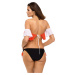 ORANŽOVO-ČIERNE BIKINY VOLÁNIKMI A STRAPCAMI ELENA GERBERA-BIANCO M-519 (6)