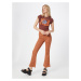 BDG Urban Outfitters Tričko  svetlomodrá / hnedá / oranžová