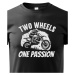 Detské tričko Two wheels one passion  - tričko pre milovníkov motokrosu