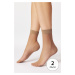 2PACK Silonové ponožky Rowena vysoké 15 DEN