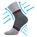 VOXX kompresné ponožky Fixan light grey 1 pár 102952