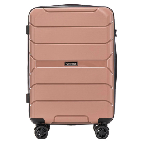 RUŽOVÝ CESTOVNÝ KUFOR SPARROW VEĽ. PP06, CABIN SUITCASE WINGS, ROSE GOLD - POLIPROPYLENE