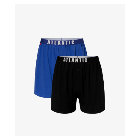Men's Loose Boxers ATLANTIC 2Pack - blue, navy blue