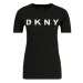DKNY Tričko W3276CNA Čierna Regular Fit