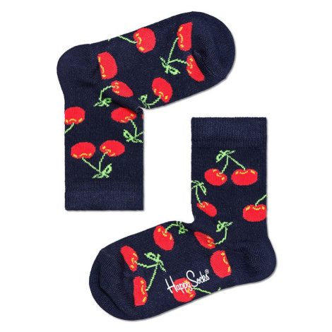 Detské ponožky Happy Socks tmavomodrá farba