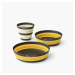 Sada riadov Sea to Summit Frontier UL Collapsible Dinnerware Set 1P 3 Piece Farba: žltá/biela