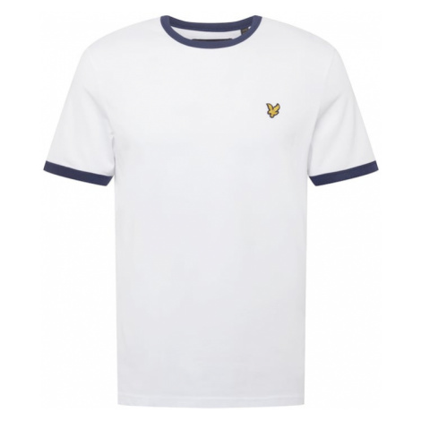 Lyle & Scott Tričko  tmavomodrá / zlatá žltá / biela