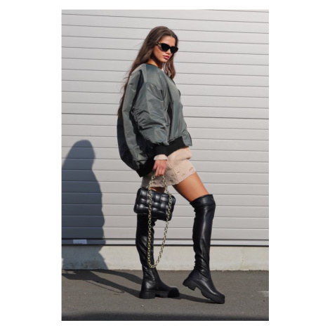 Zelené dámske bombery