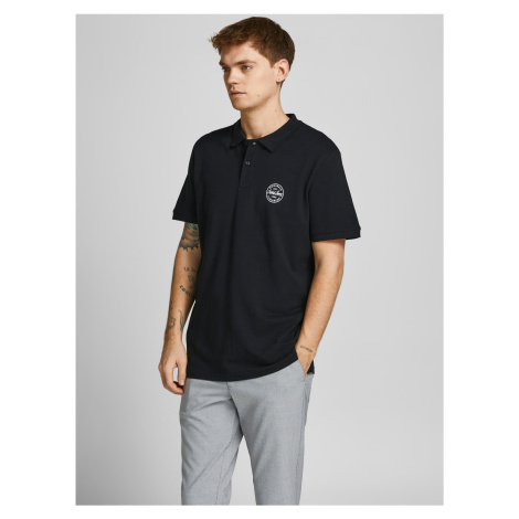 Čierna polokošeľa Jack & Jones Shark