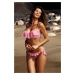 Svetloružové bikiny s volánom Meredith Flamingo Pink M-467 (9)