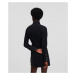 Šaty Karl Lagerfeld Jeans Klj Darted Denim Shirt Dress Čierna