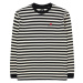 Edwin  Basic Stripe T-Shirt LS - Black/White  Tričká a polokošele Viacfarebná