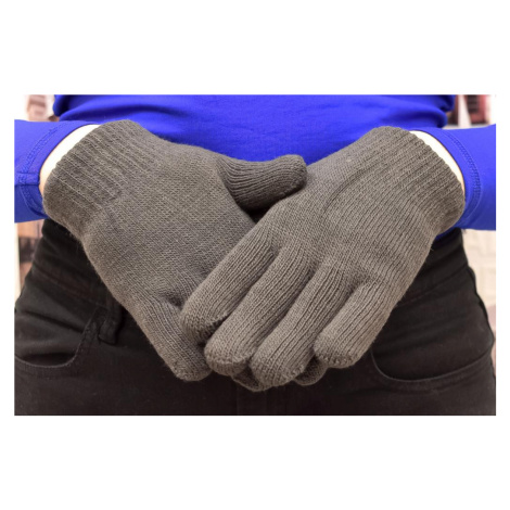 Sivé zateplené rukavice UNI WNTERS John-C