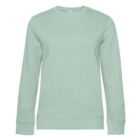 B&amp;C Unisex mikina cez hlavu WW01Q Aqua Green B&C